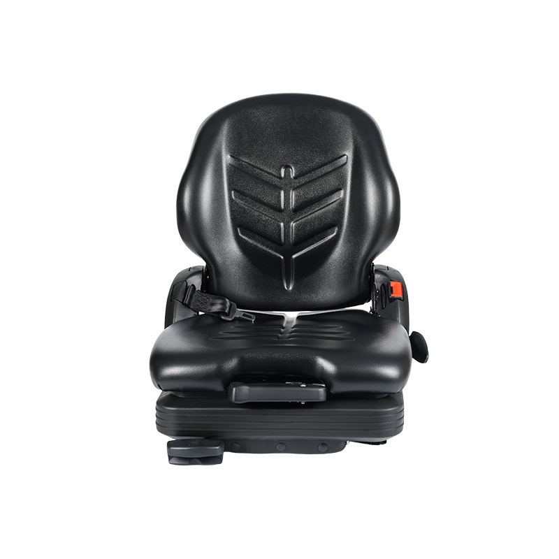 BF16 লো-প্রোফাইল ভিনাইল রিপ্লেসমেন্ট মেকানিক্যাল সাসপেনশন সিট মেটেরিয়াল হ্যান্ডলিং ফর্কলিফ্ট ইকুইপমেন্টের জন্য - EN13490 IT1+IT2 সহ কালো